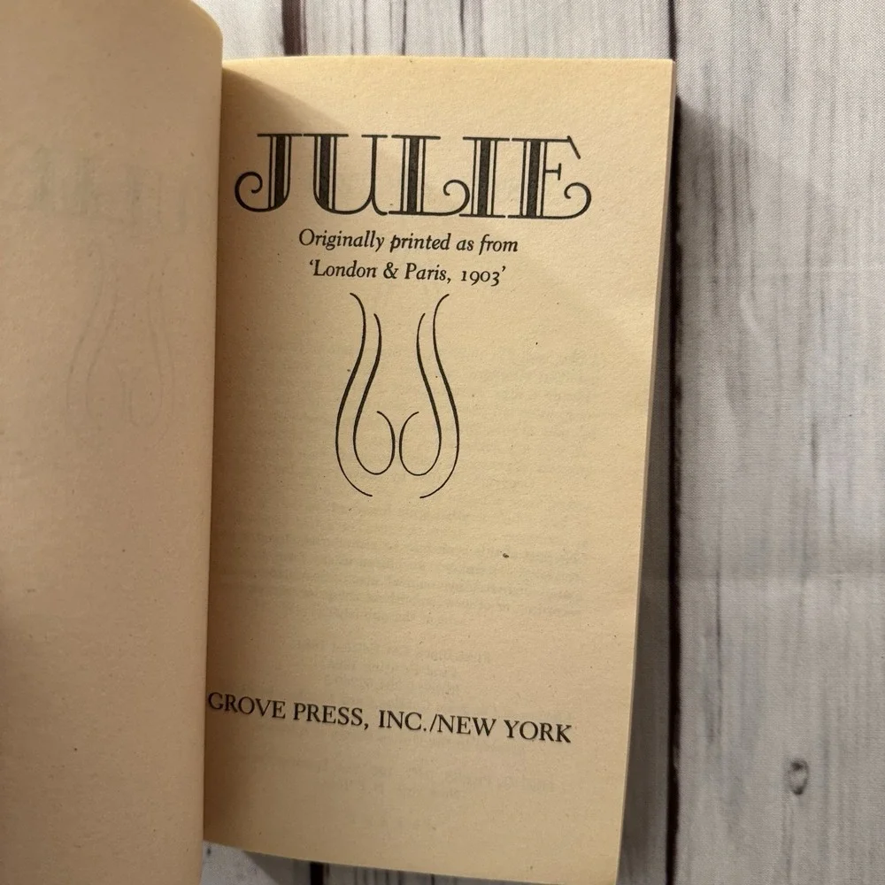 Julie: A Victorian Collection by Anonymous Paperback 1984 Erotic‎ Smut Adult